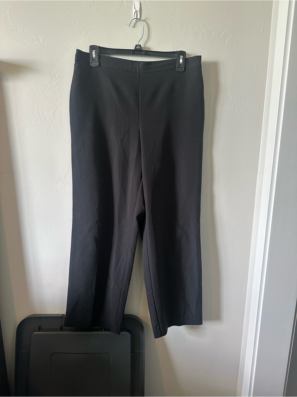 Alfred Dunner Black Straight Leg Pants